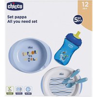 CHICCO Set de Comida Azul 12 Meses+ // Precio, Comprar