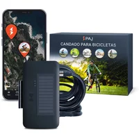 PAJ GPS Candado GPS para Bicicleta y E-Bike 4G | Localizador Antirrobo, Seguimiento en Tiempo Real, Geovalla, Apertura NFC, Carga Solar