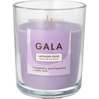 6 x "GALA" Duftkerze im Glas Ø 10,5 cm · 12,4 cm violett - Lavender Fields "Tokio Large"