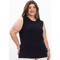 Regata Feminina Plus Size Preto