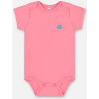 Body Bebê em Suedine Manga Curta Rosa Pink