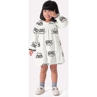 Vestido Infantil Menina em Algodão Off White