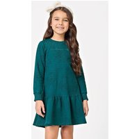 Vestido Manga Longa Feminino Verde