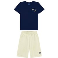 Conjunto Infantil Camiseta e Bermuda Azul