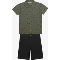 Conjunto Menino Camisa com Bermuda Verde
