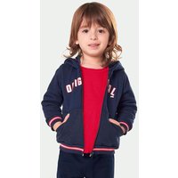 Jaqueta com Capuz Moletom Menino Azul