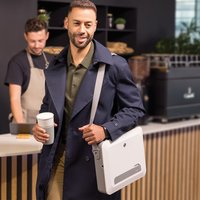 Breyta™ White Laptop Carry Case