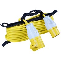 1 Socket 15M 16A 110V In-Line Extension Lead + Cable Tidy LVIL15-MS