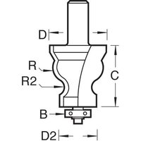 Trend Bearing Guided Decorative Bead Router Cutter