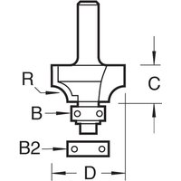 Trend Bearing Guided Ovolo and Round Router Cutter