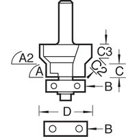 Trend Combi Trimmer Bearing Guided Router Cutter