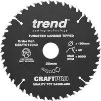 Trend CRAFTPRO Non Stick Wood Cutting Saw Blade