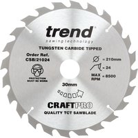 Trend CRAFTPRO Wood Cutting Saw Blade