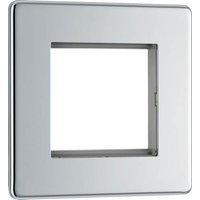 Evolve Brushed Brass (Black) Quadruple Rectangular Front Plate (100 X 50) PCDSBEMR4B-01