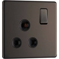 Evolve Brushed Steel (White) Cooker Control Socket Double Pole Switch With Led Power Indicators PCDBS70W-01