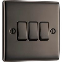 Evolve Matt Grey (Black) 45A Square Switch Double Pole With Led Power Indicator PCDMG74B-01