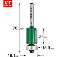 Trend CRAFTPRO Bearing Guided Trimmer Router Cutter