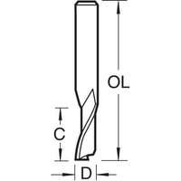 Trend Aluminium UPVC Single Flute Helical Upcut Cutter