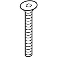 Trend M6 X 40Mm Countersunk Socket Machine Screw Hj Edge Stops Pk 1 WP-SCW/52