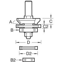 Trend CRAFTPRO Matchlining Router Cutter Set