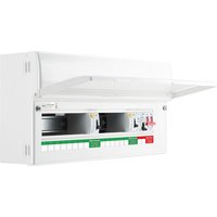 Metal Consumer Unit 14 Way Unpopulated With 2 X 100A Type A 30Ma Rcd 100A Main Switch 1 X Spd 1 X Spd Protective Device 4 X Cover Blanks And Up Opening Front Cover CFUD1000014ASPD-01