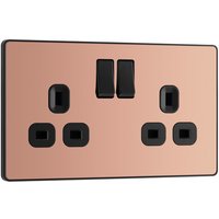 Nexus Metal Antique Brass 45A Square Cooker Control Unit With Power Indicator NAB74-01