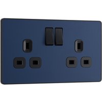 Nexus Metal Black Nickel Single Round Pin Unswitched 5A Socket NBN29B-01