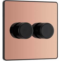Nexus Metal Brushed Iridium Double Switch 10Ax 2 Way NBI42-01