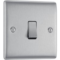 Nexus Metal Brushed Steel Intermediate Switch 10Ax 2 Way NBS13-01