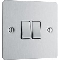 Nexus Metal Polished Chrome Quadruple Switch 10Ax 2 Way NPC44-01
