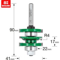 Trend CRAFTPRO Bearing Guided Easyset Ogee Router Cutter