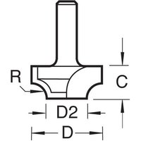 Trend Ovolo Rounding Over Router Cutter