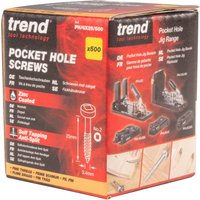 Trend Pocket Hole Screw Fine Thread No.6 X 25Mm Pk 1 PH/6X25/500