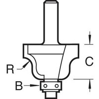 Trend TRADE RANGE Bearing Guided Roman Ogee Router Cutter