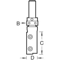 Trend Rota-Tip Single Flute Template Profiler Router Cutter