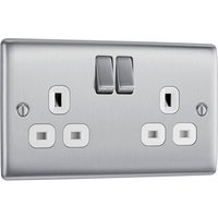 Screwless Flatplate Black Nickel Switched 13A Fused Connection Unit FBN50-01