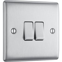 Screwless Flatplate Black Nickel Unswitched 13A Fused Connection Unit With Cable Outlet FBN55-01
