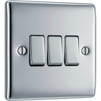 Screwless Flatplate Brushed Steel Single Slave Telephone Socket FBSBTS1-01