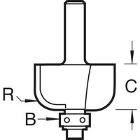Trend CRAFTPRO Radius Bearing Guided Router Cutter