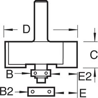 Trend Bearing Self Guided Rebate Router Cutter