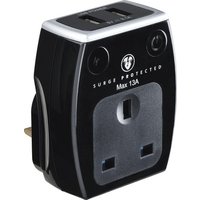 Surge Adaptor + Usb Gloss Black SRGAUSBPB3-MP