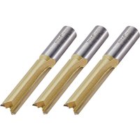 Trend 1/2in Tct Two Flute Straight Worktop Router Cutter 12.7Mm X 50Mm 3 Pack Pack 1 BR01/3