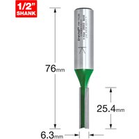 Trend CRAFTPRO Two Flute Straight Router Cutter