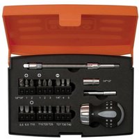 Bahco 808050-S22 22 Piece Stubby Ratchet Screwdriver and Bit Set