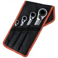 Bahco 4 Piece Reversible Ratchet Ring Spanner Set