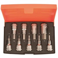 Bahco S9HEX 1/2in Drive Socket Set, 9 Piece S9HEX