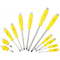 BlueSpot 12 Piece Hex Bolster Slotted and Pozi Screwdriver Set