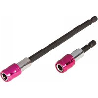 BlueSpot 2 Piece Quick Adaptors Screwdriver Bit Holder Set