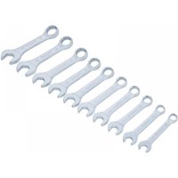 BlueSpot 10 Piece Midget Combination Spanner Set Metric