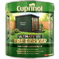 Cuprinol 5206121 Ultimate Garden Wood Preserver Spruce Green 4 Litre